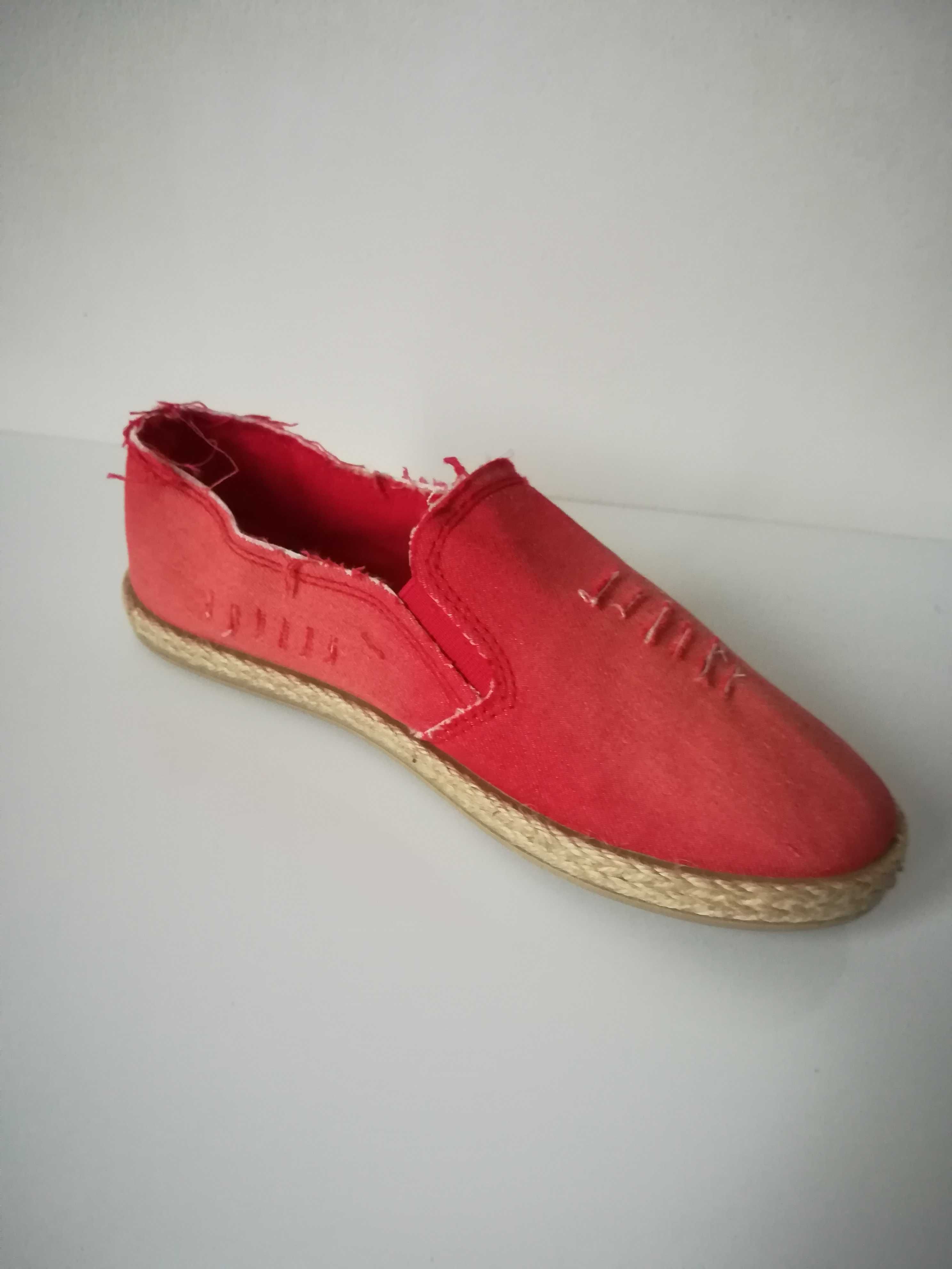 Tenisówki espadryle czerwone 33 (20,9cm)