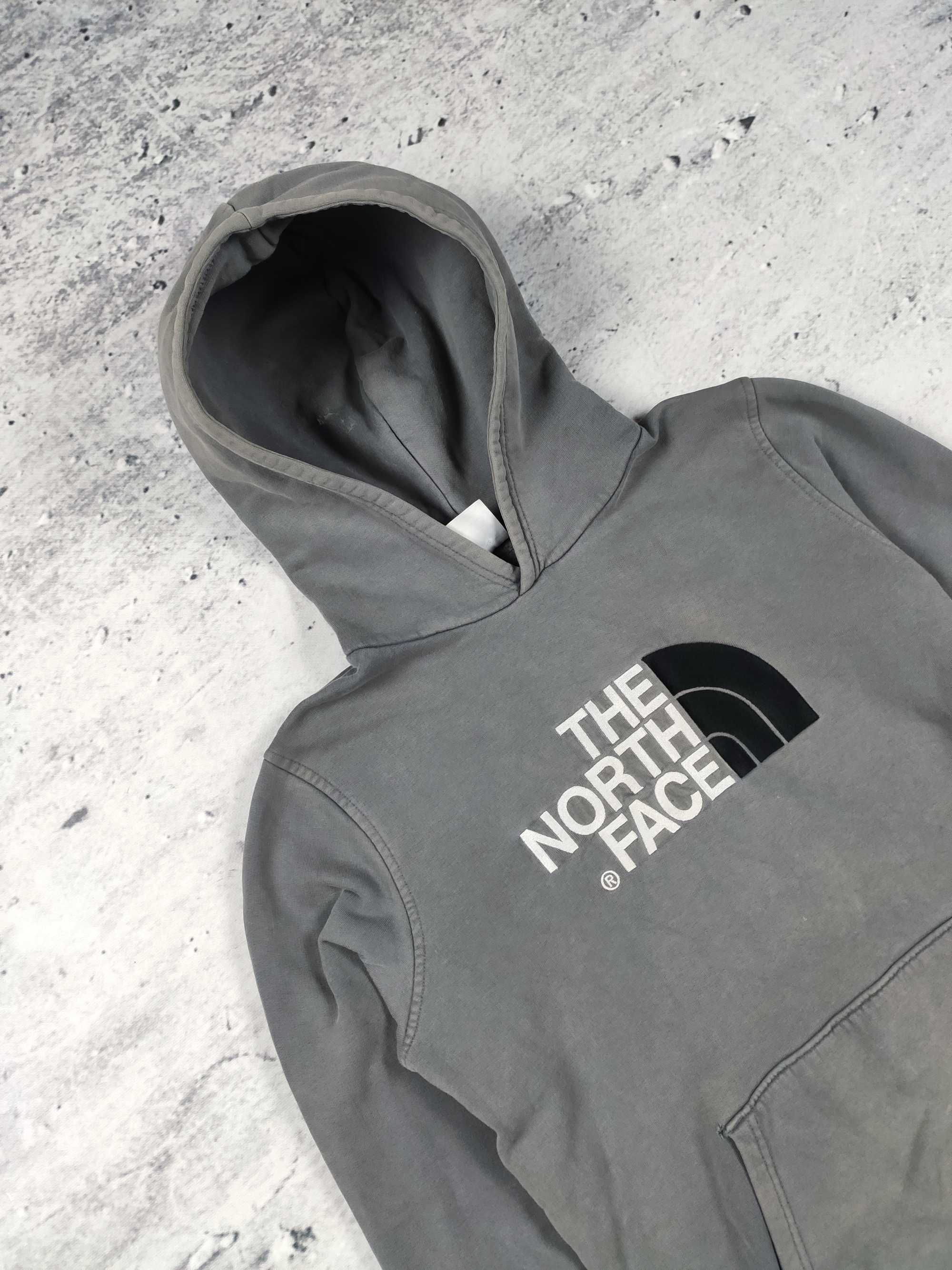 Bluza The North Face szara z kapturem hoodie junior damska r. XL