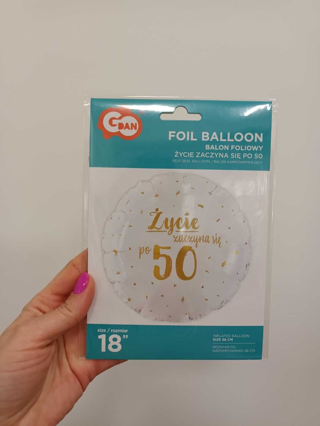 Balon 50 urodziny - Extra Duży !