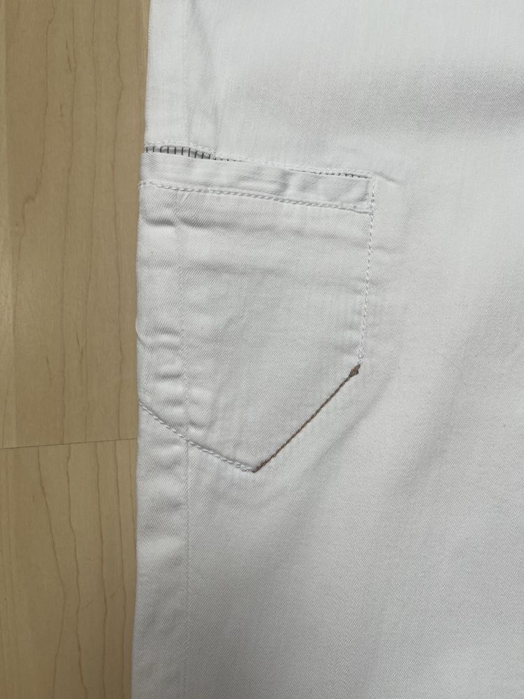 Białe ogrodniczki jeans  DKNY r. XS