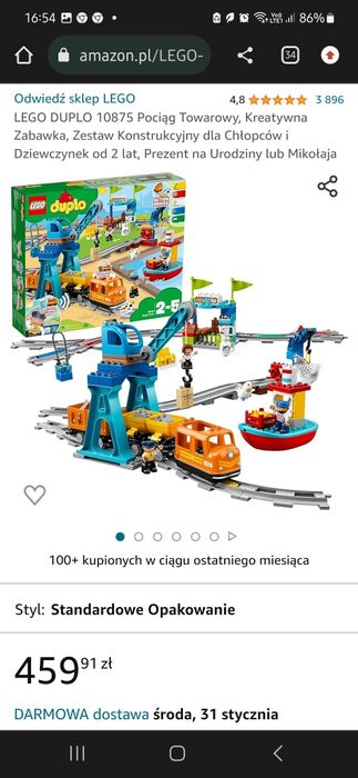 Lego duplo pociąg osobowy,towarowy,wzniesienie,,przejazdy kolejowe