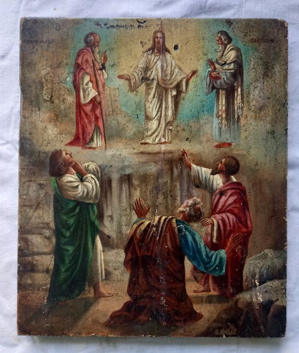 Старинная икона Преображение Господне