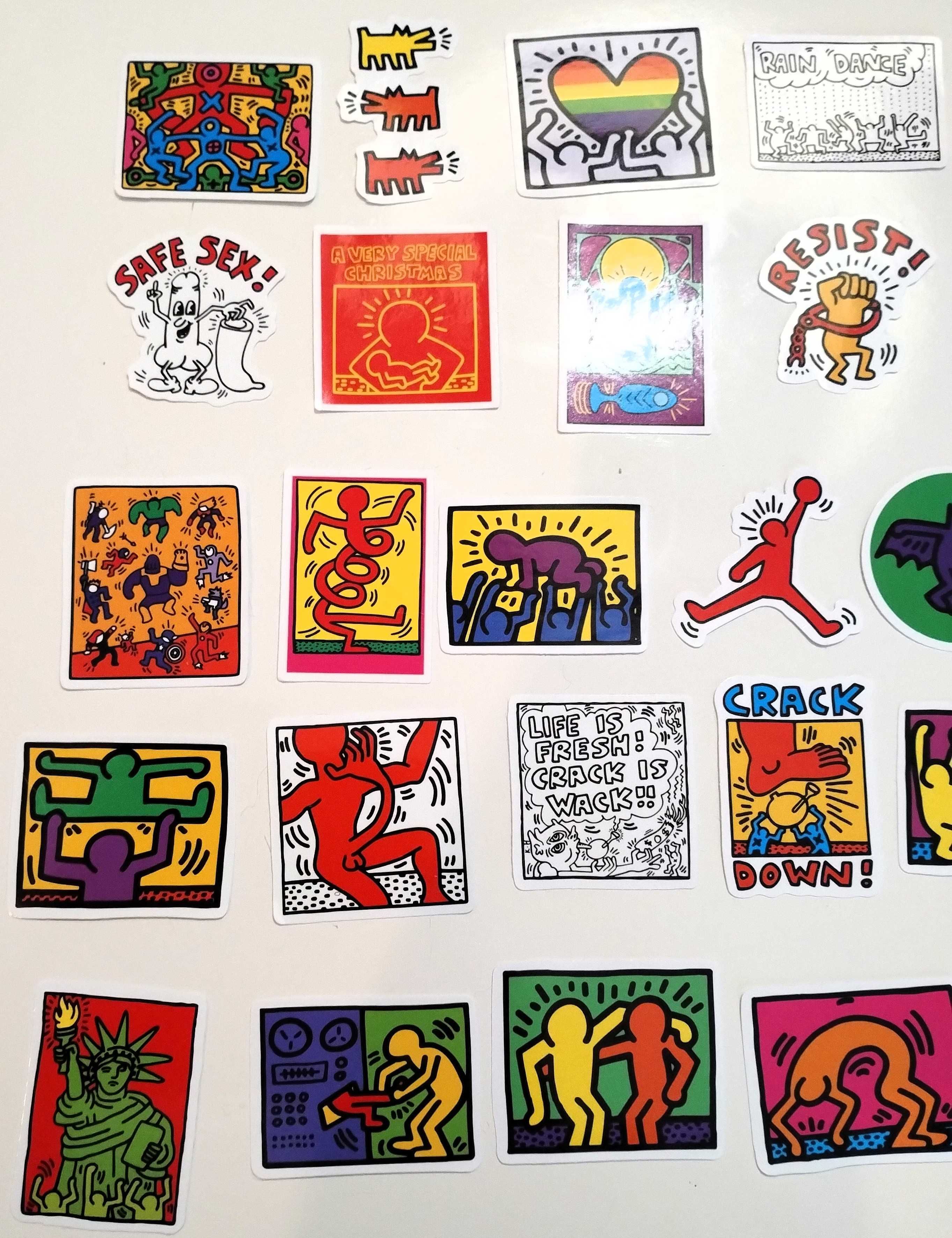 Coleção 51 Autocolantes Keith Haring Conjunto Street Art