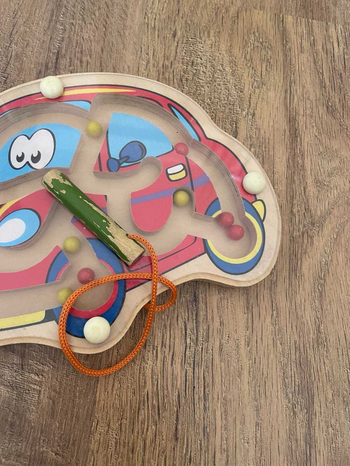magnetyczny samochodzik zabawka dla maluszków - przesuwanie kulki