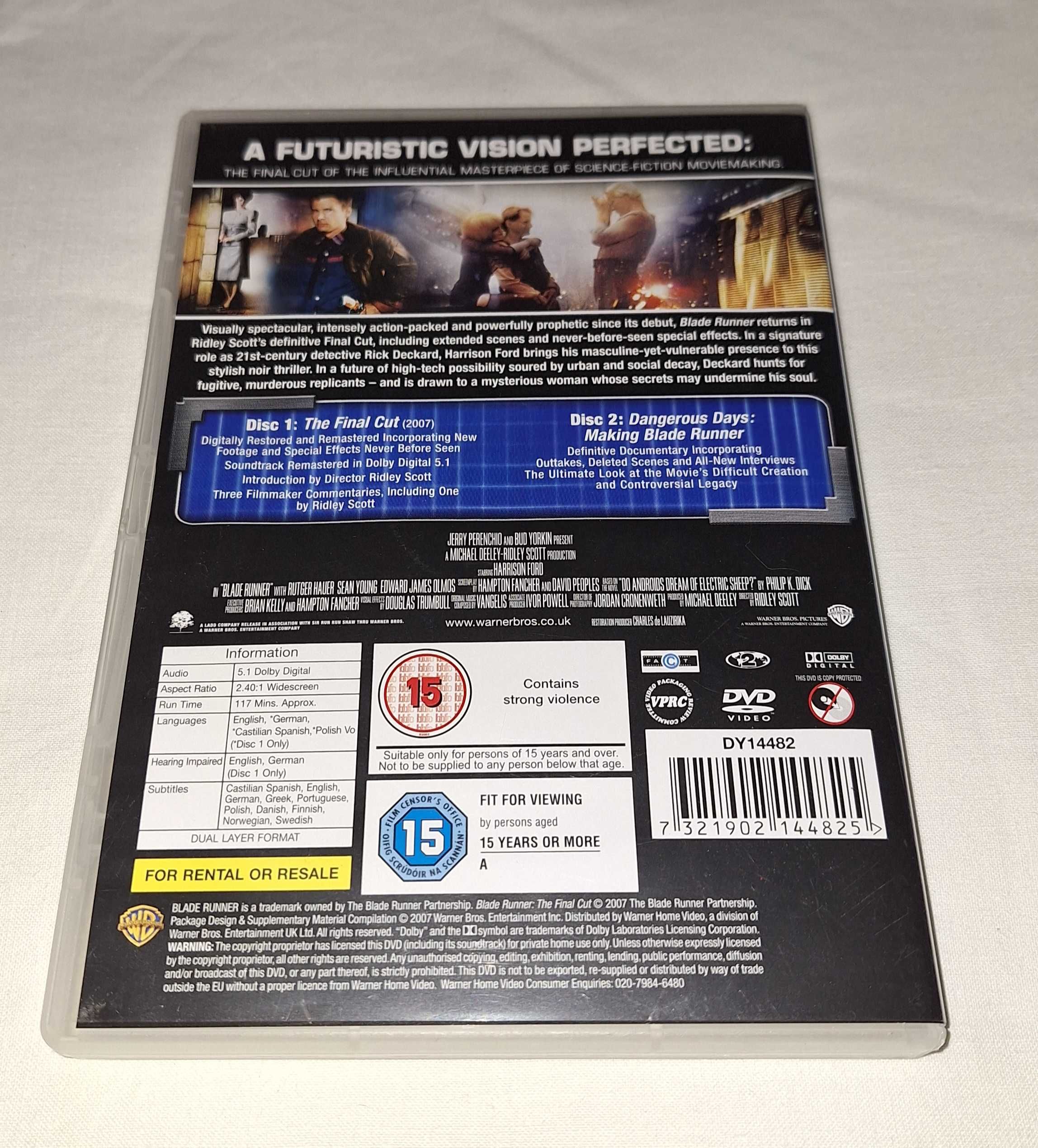 Łowca androidów Blade Runner DVD