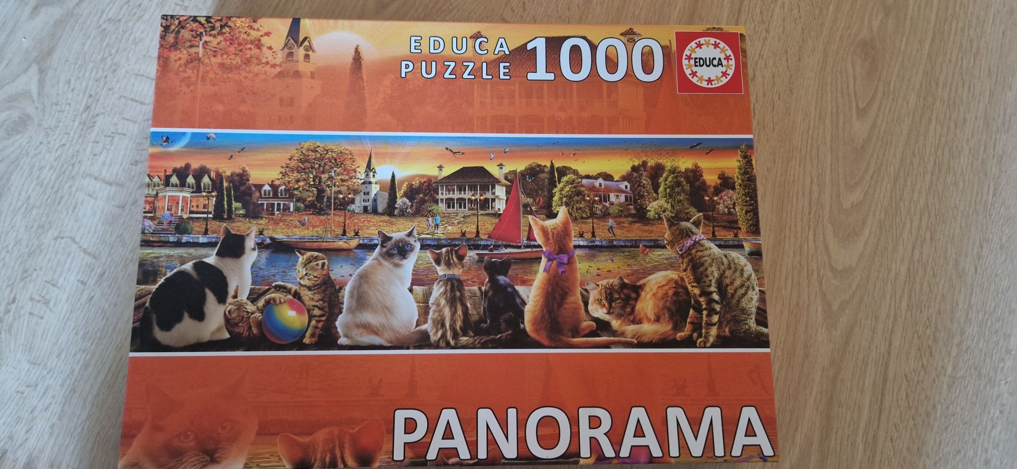 Puzzle 1000 peças gatos no cais