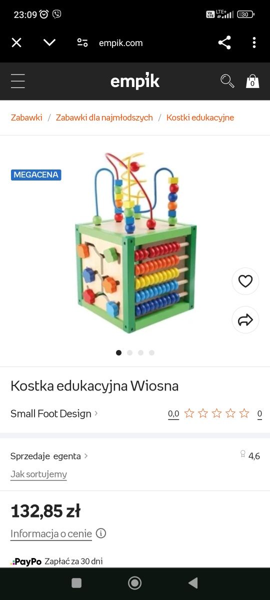 Kostka/zabawka edukacyjna dla malucha