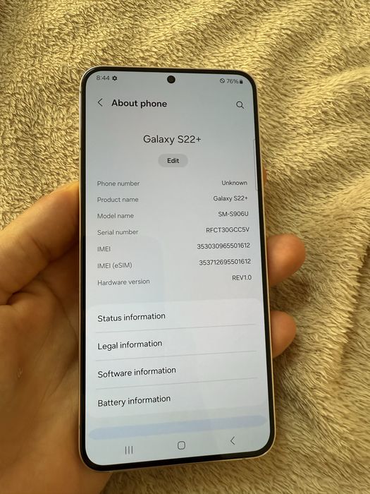 Samsung s22plus 8/256gb
