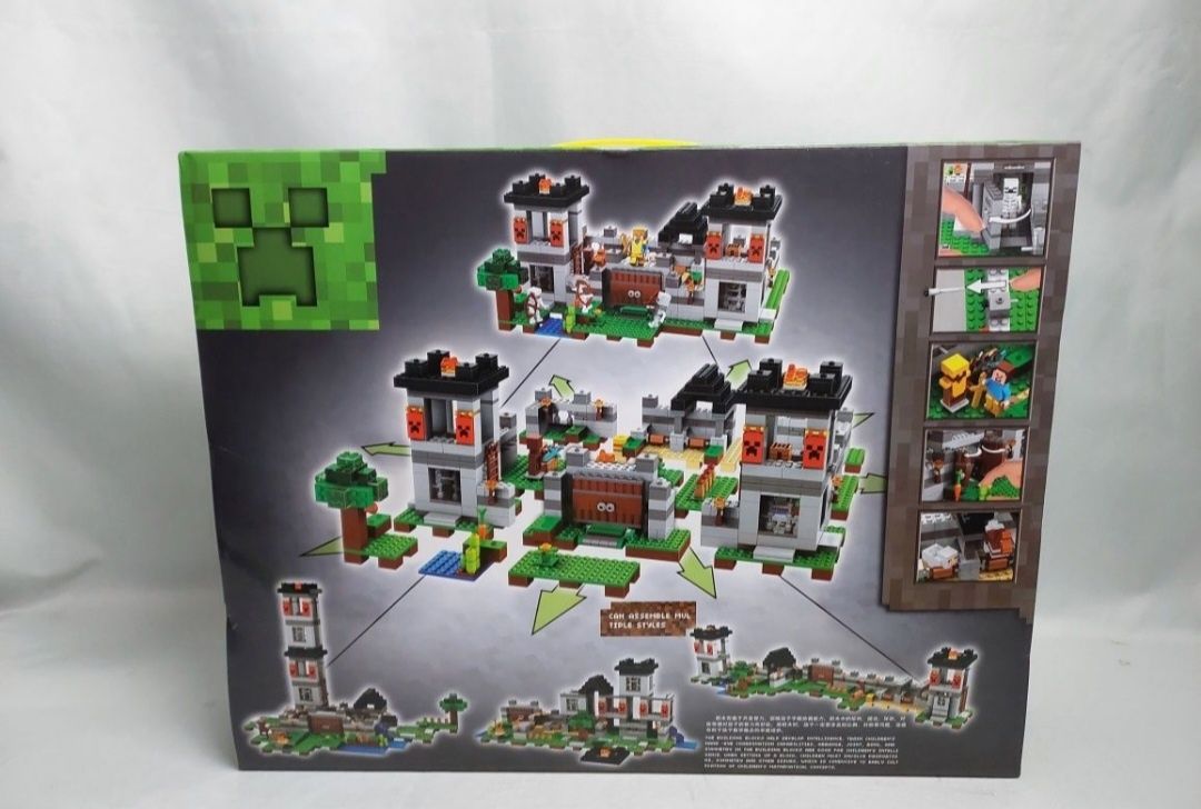 Minecraft klocki my World 984el forteca klocki nie lego nowe