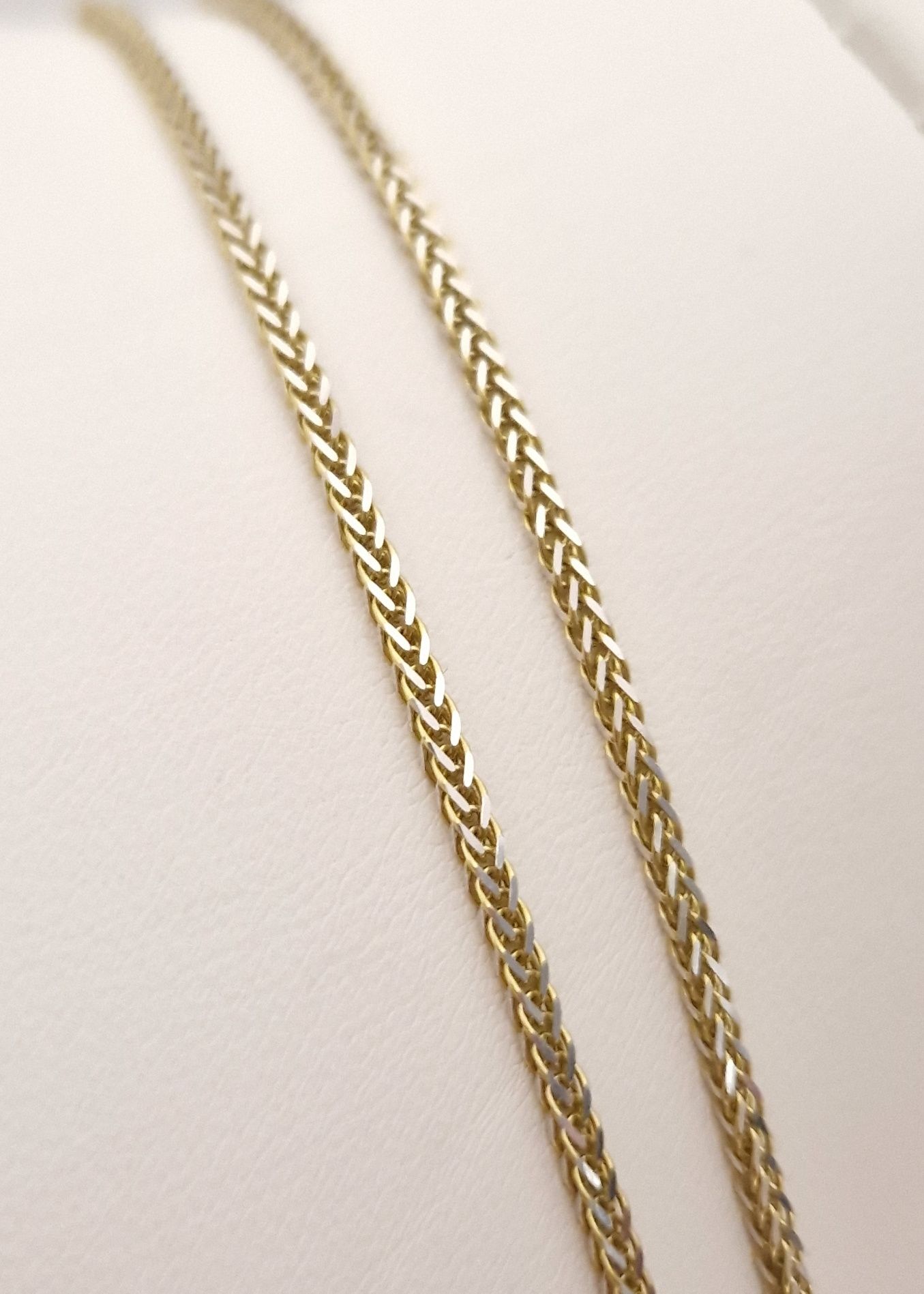 Złoty nowy łańcuszek lisi ogon wzór piękny pr.585