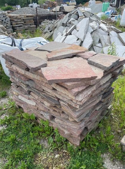 Łupek Naturalny Porfir Włoski Płyty Ogrodowe Akwarium Elewacja Ścieżka