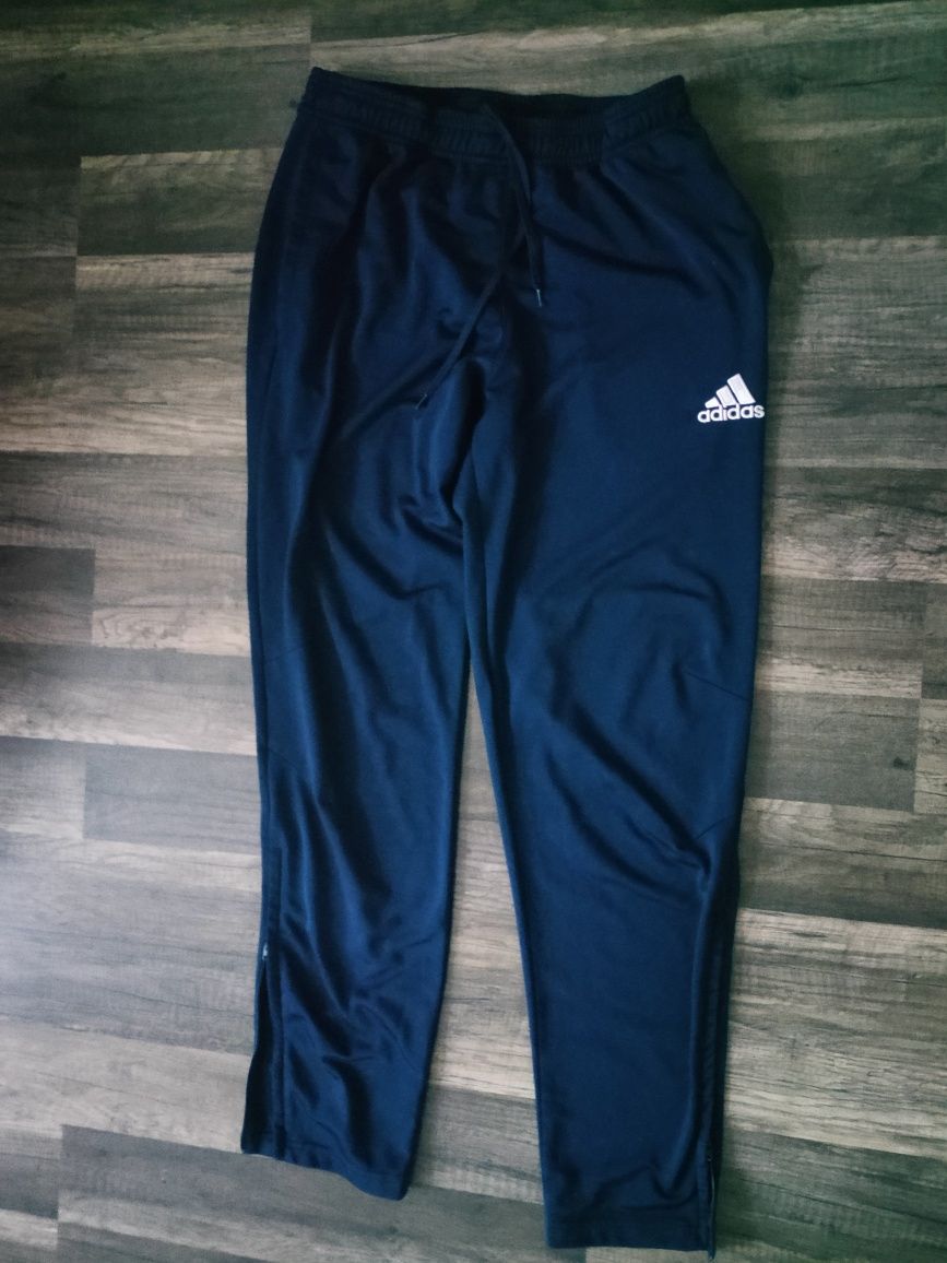 sportowe , dresowe spodnie ADIDAS z zamkami