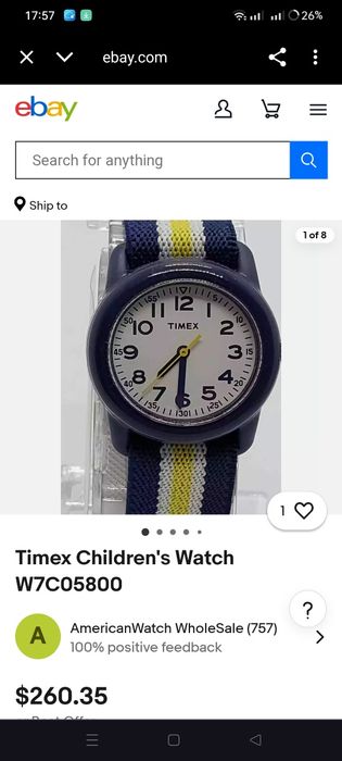 Дитячий годинник бренду Timex колекція 2022