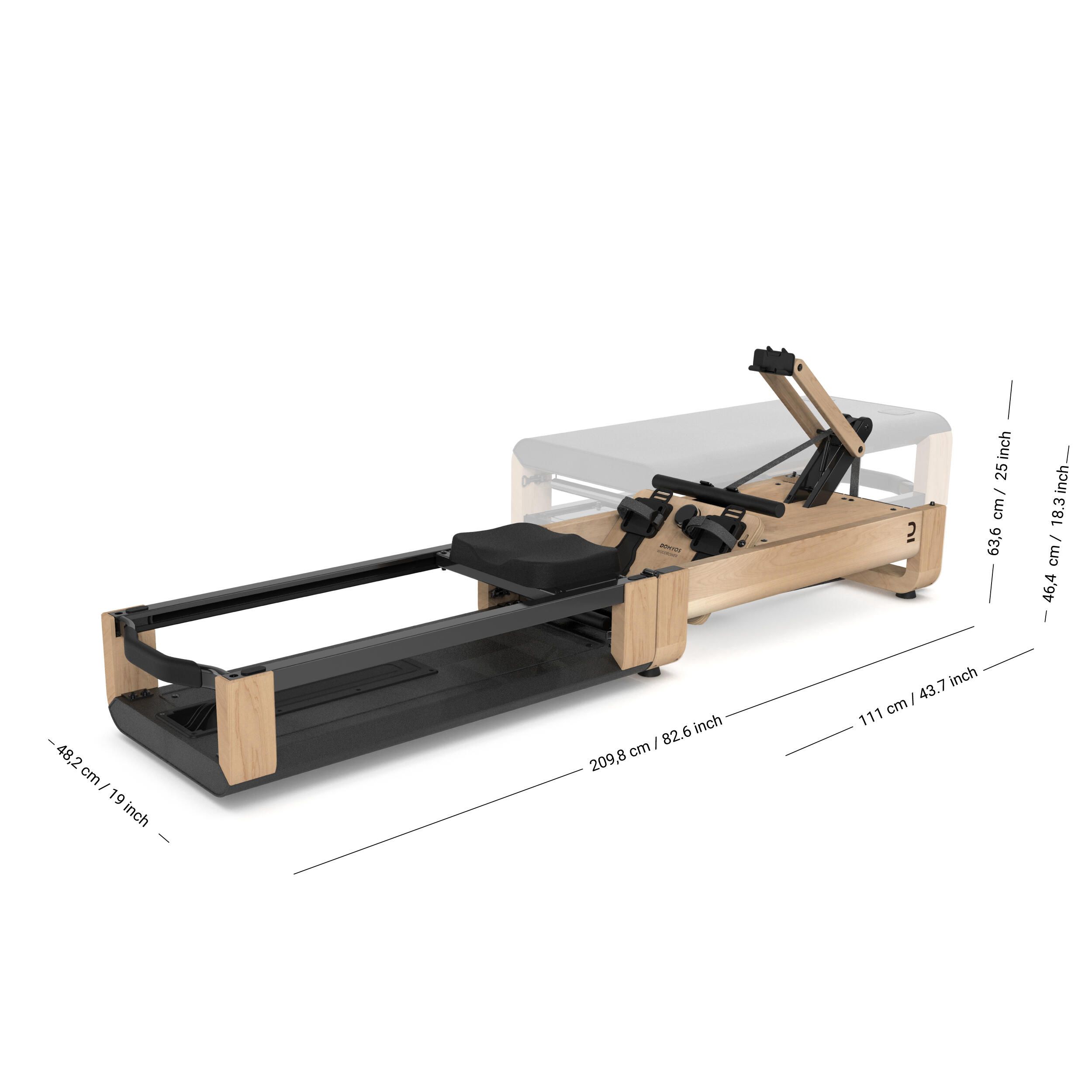 Máquina de Remo Woodrower 3em1 Dobrável Autoalimentada