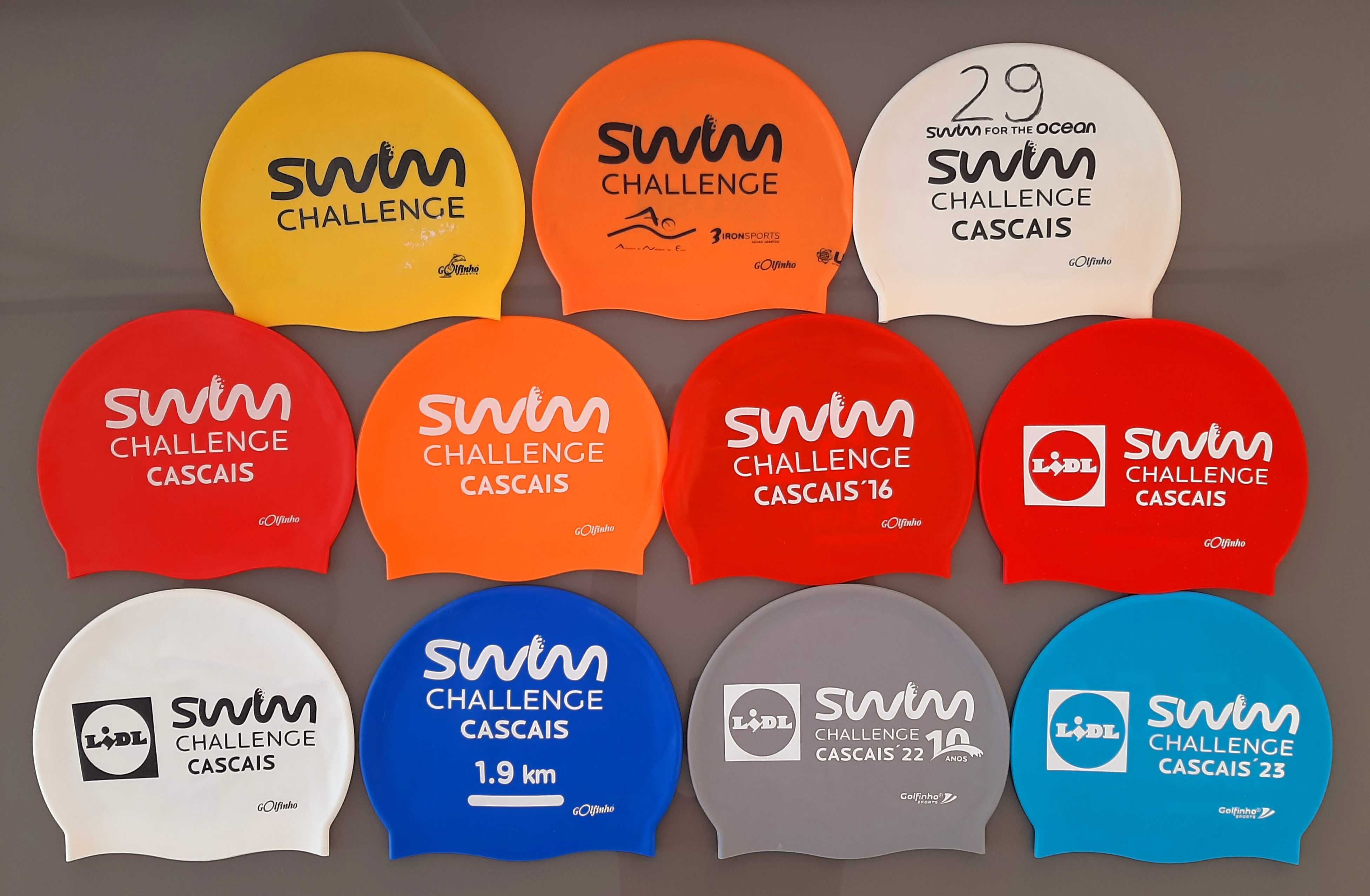Toucas de natação de silicone, à atenção dos Colecionadores.