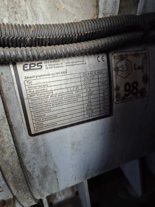 Agregat prądotwórczy EPS GI440 400kVA 320kW Iveco Cursor C13