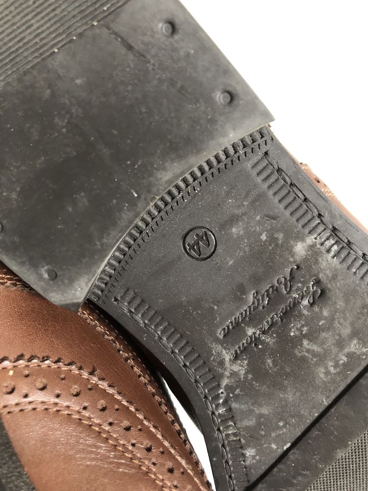 Eleganckie skórzane buty męskie 44