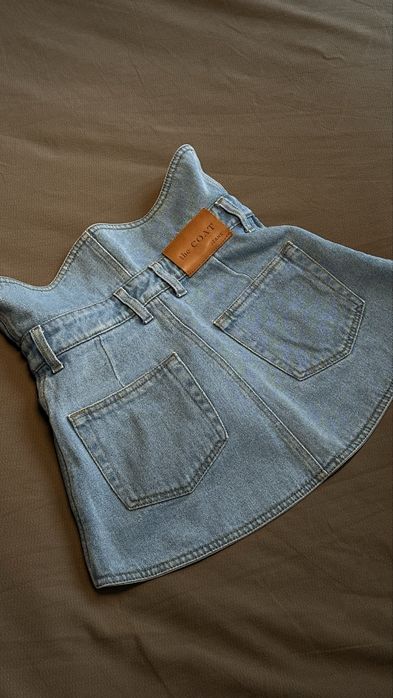 Джинсовий блакитний корсет The Coat S