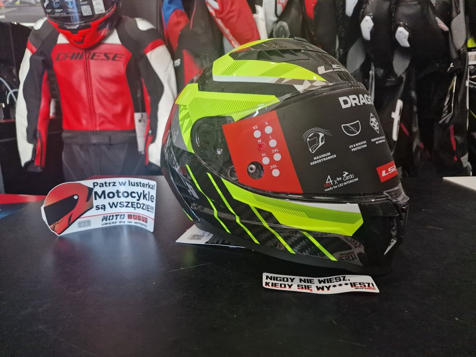 MotoSzafa Kask LS2 FF807 Dragon Trax H-Vis Yellow !gratisy!