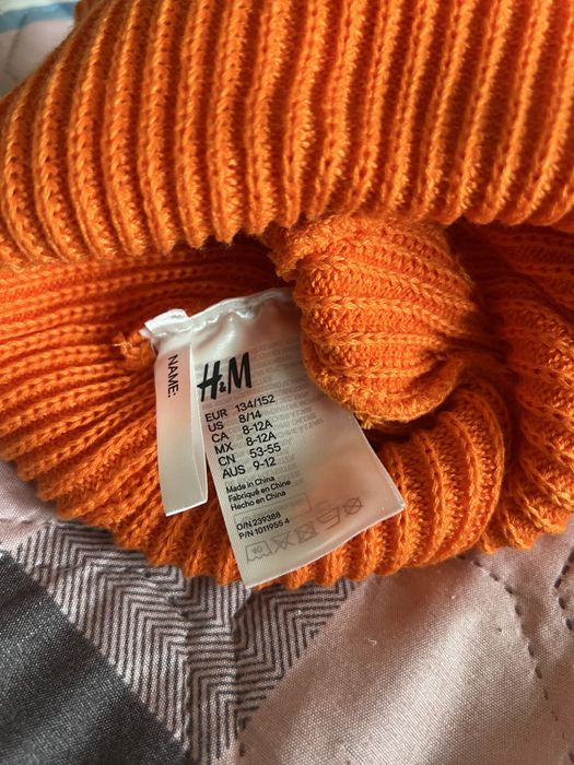 Шапка H&M помаранчева стан ідеальний яскрава