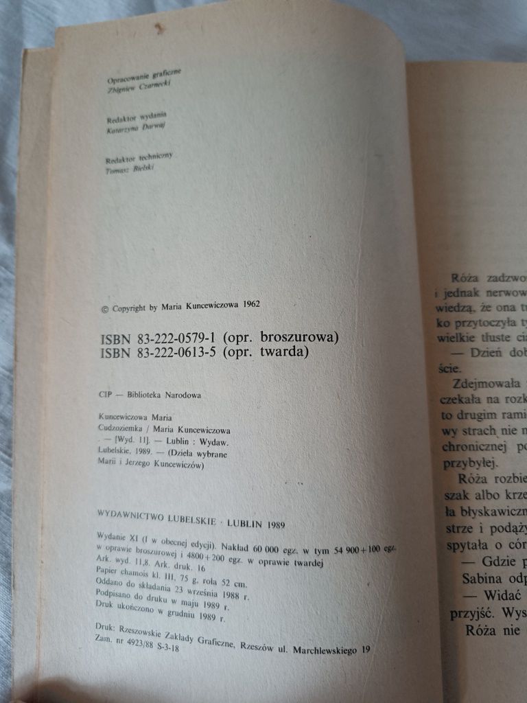 "Cudzoziemka" Maria Kuncewiczowa