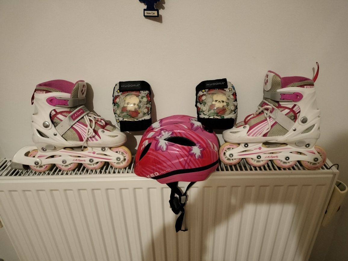 Rolki+kask+ochraniacze