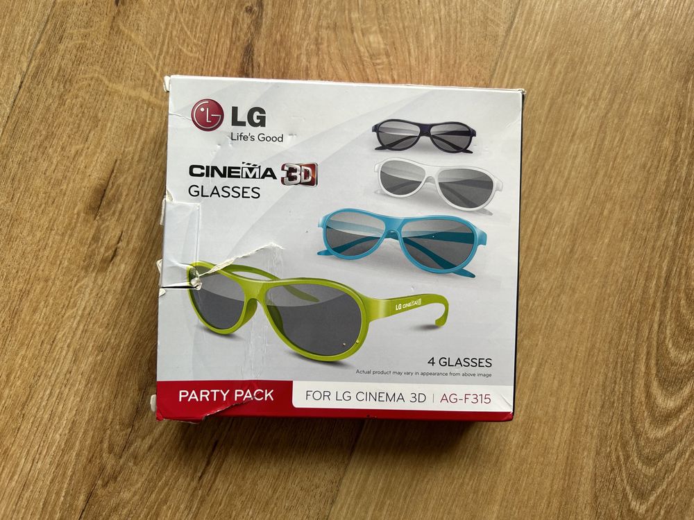 Okulary LG Cinema 3D 4 sztuki