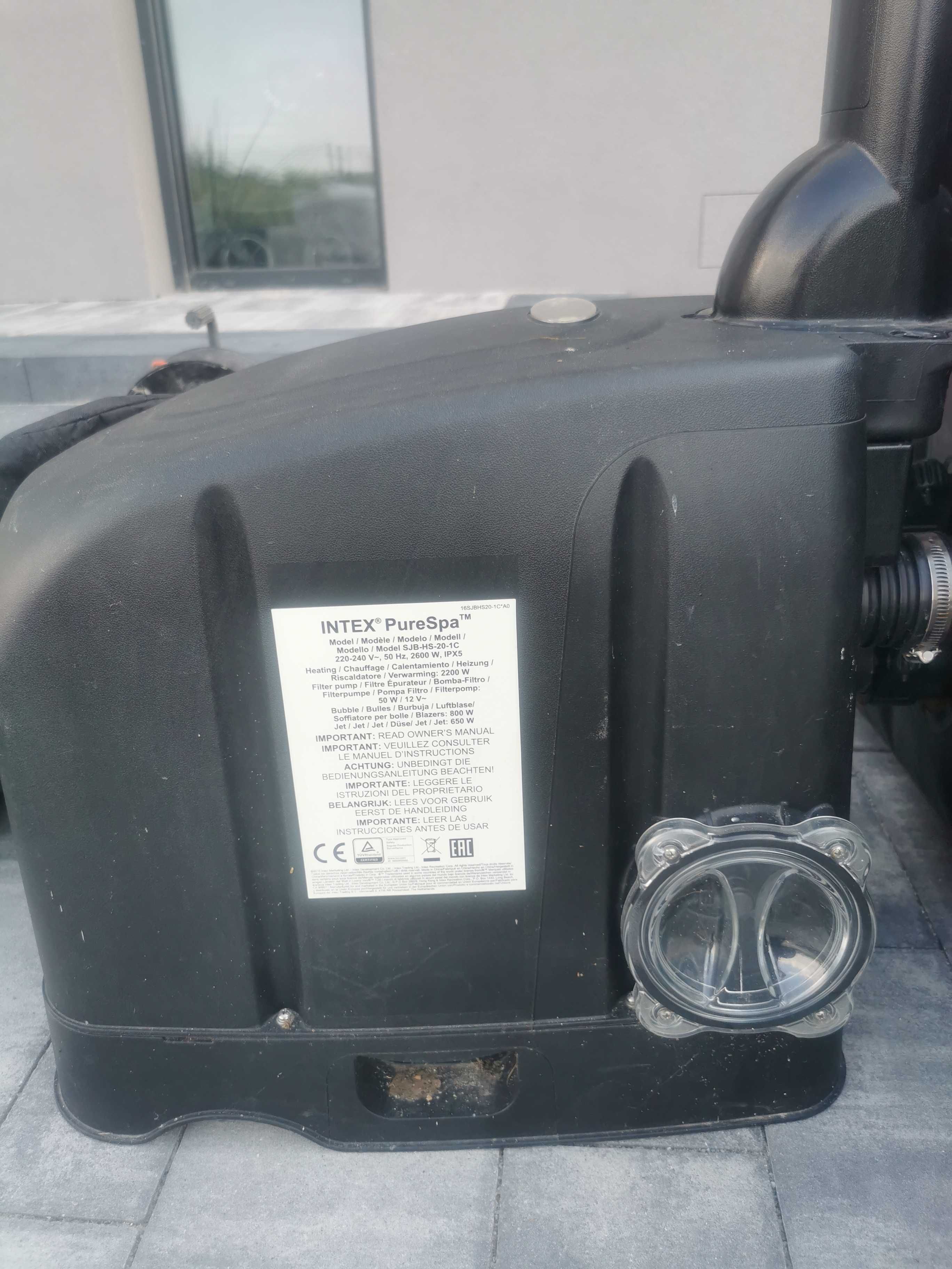Jacuzzi Intex pure spa, 140 dysz pow+ 4 wodne, generator chloru