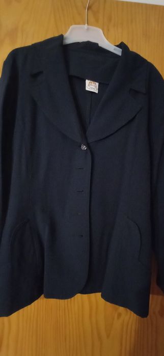 Casaco/blazer azul escuro, S