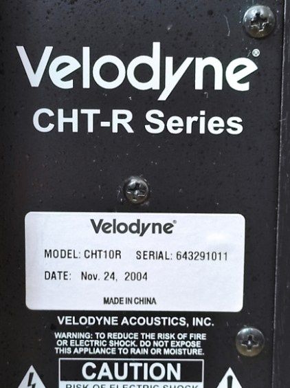 Velodyne CHT 10R subwoofer