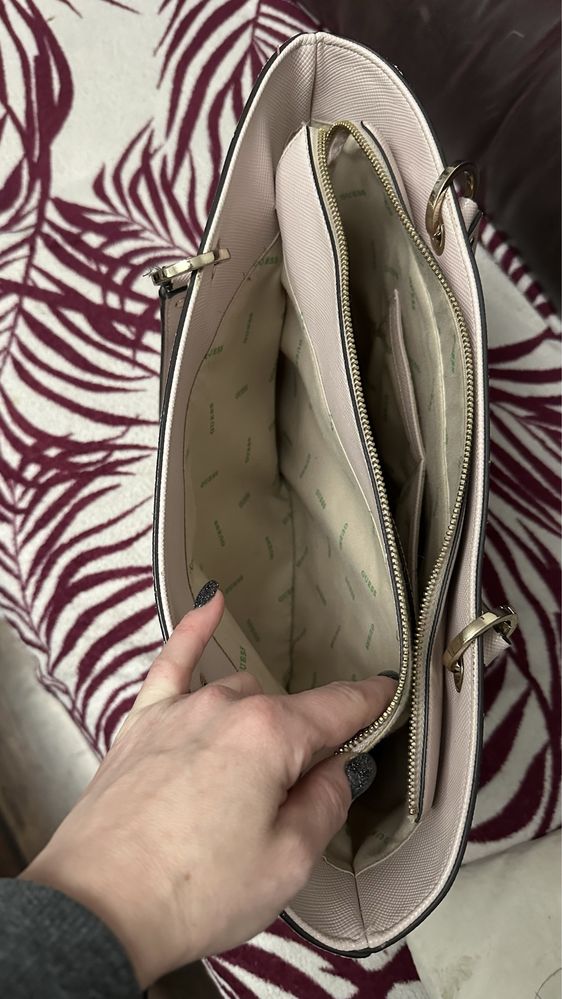 Torba GUESS pudrowy róż