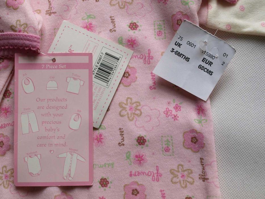 komplet dla dziewczynki BABY _ 62 / 68  nowy