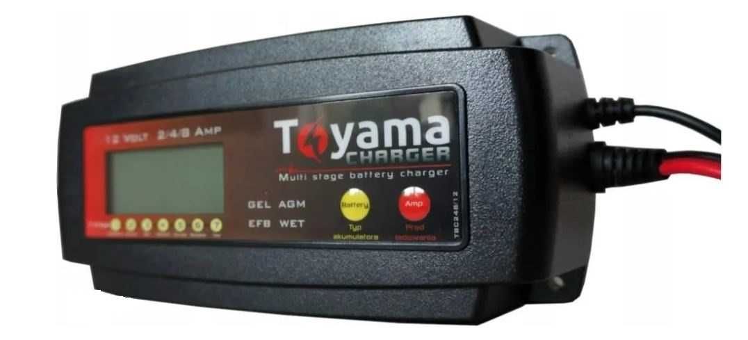 Akumulator AGM TOYAMA NPM85-12V 85Ah + Prostownik Toyama 2/4/8A 12