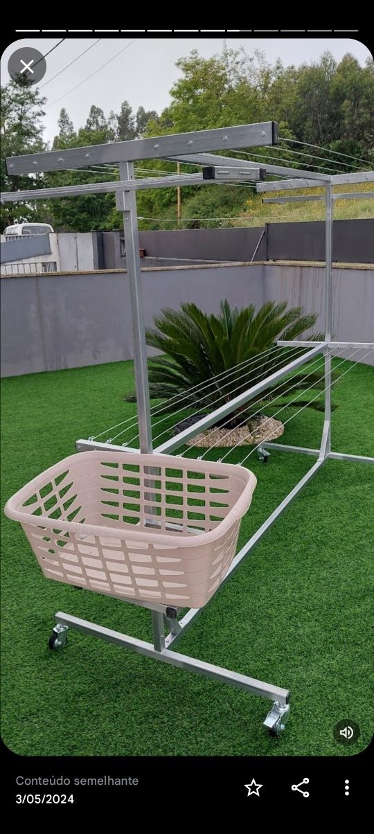 Estendais novos galvanizados com rodas,,apartir de 80€