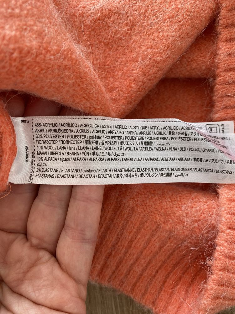 Mango sweter z domieszka wełny rozmiar L