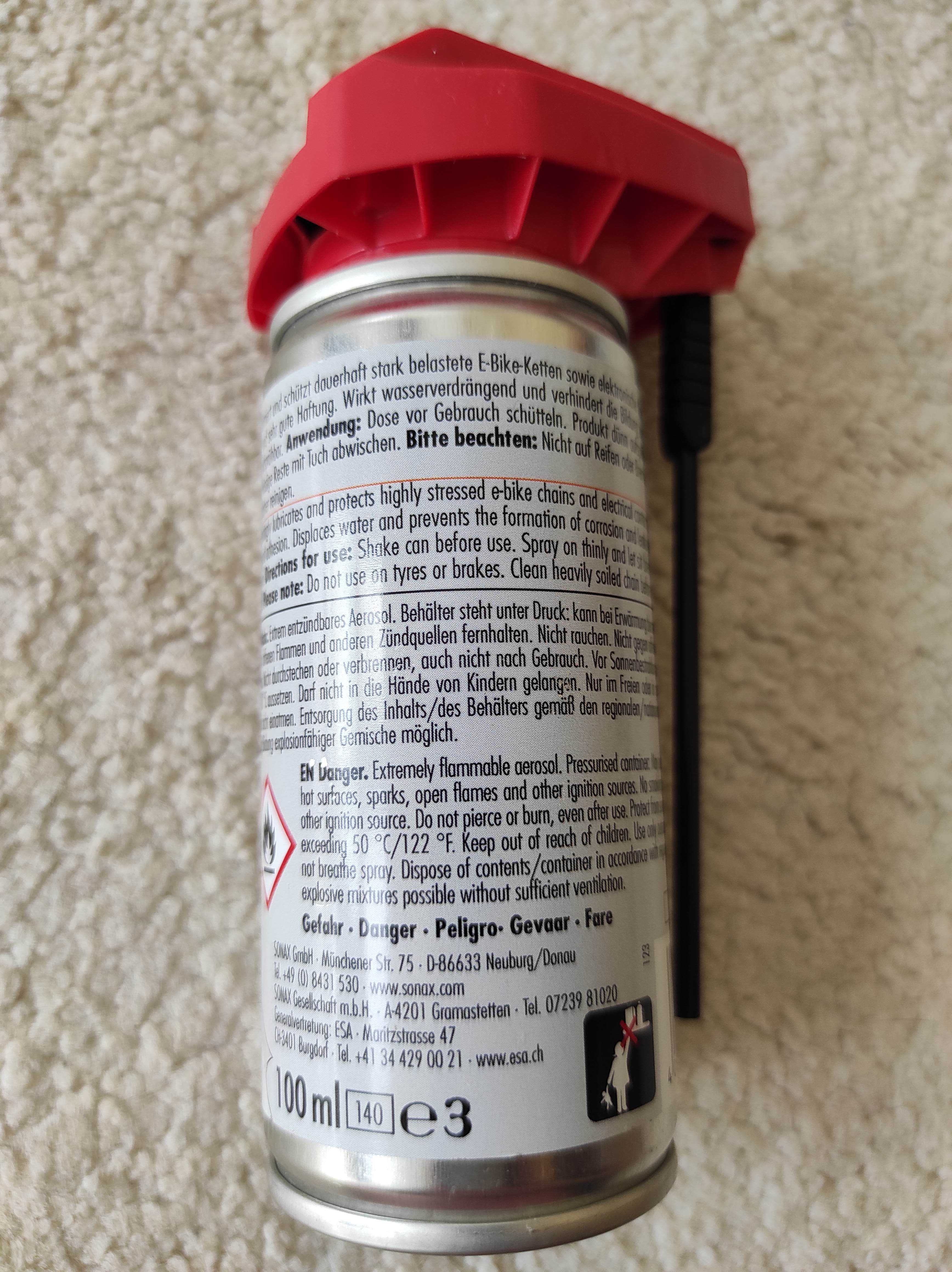 SONAX E-BIKE Spray do łańcuchów z EasySpray (100 ml)