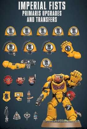 Warhammer 40000 Imperial Fists Primaris Upgrades