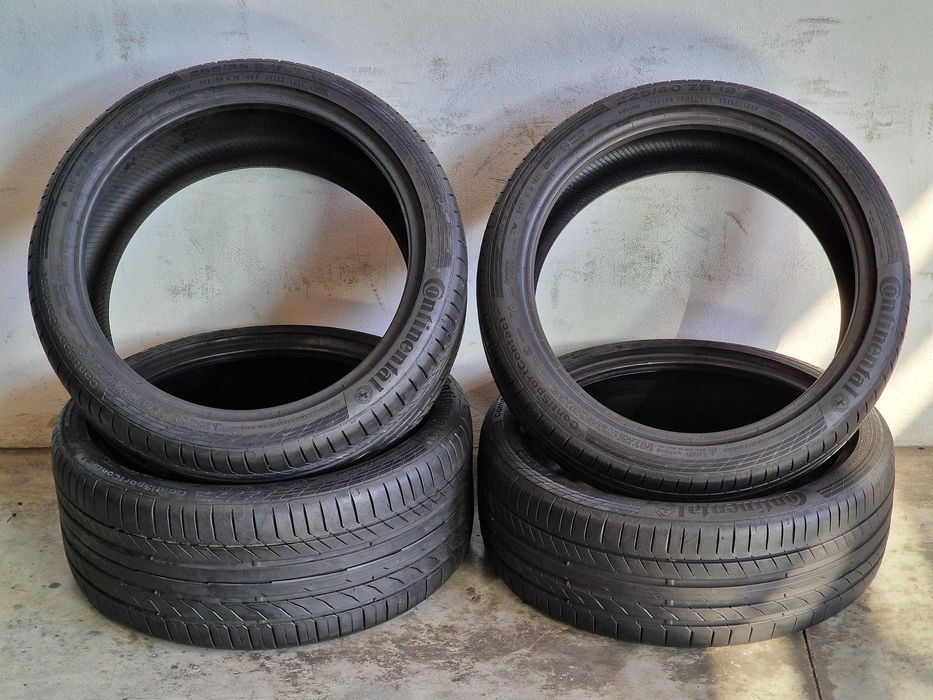 Conjunto 4 Pneus CONTINENTAL Semi Novos 2x 255/35R19 e 2x 225/40R19