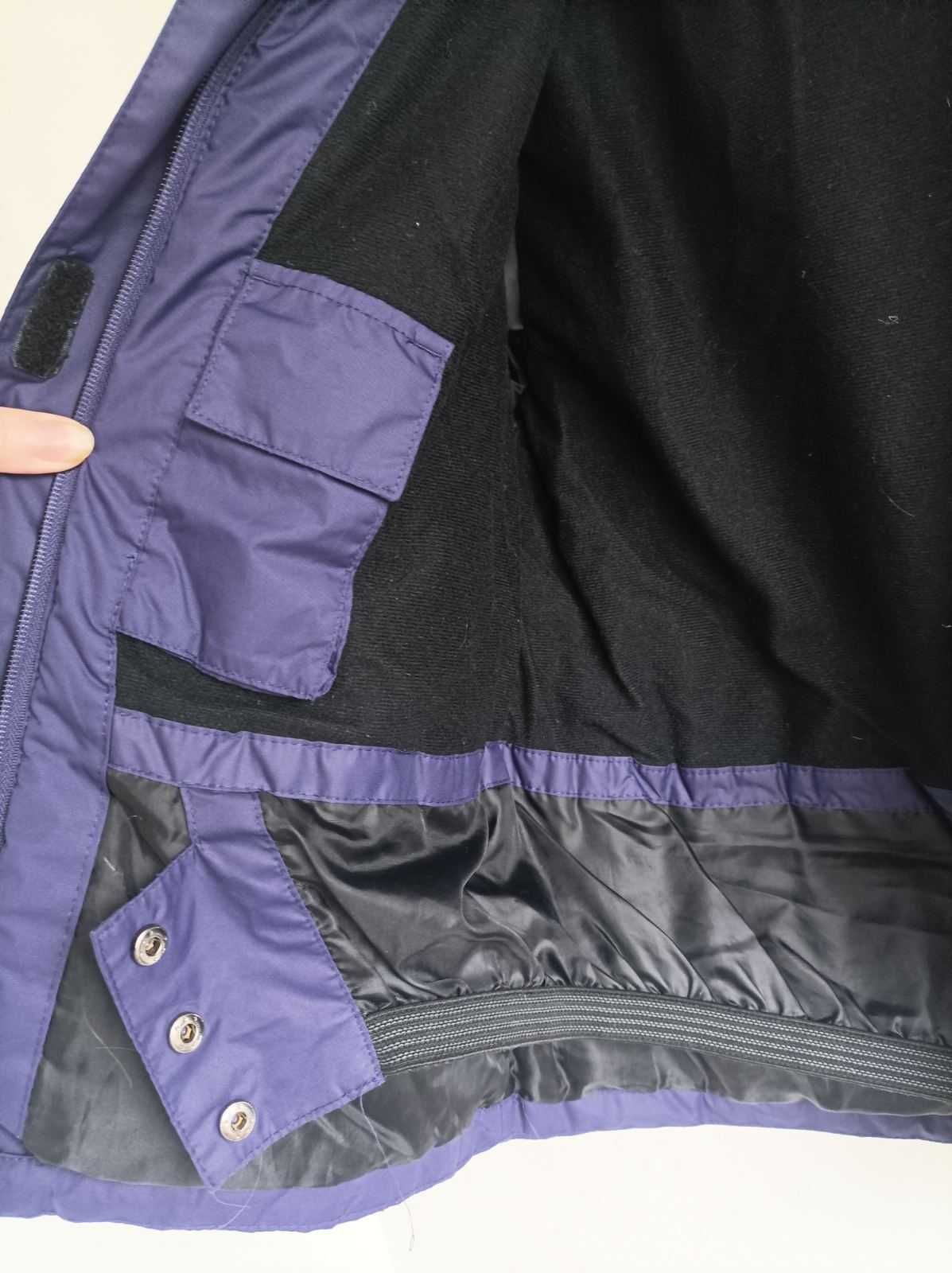 Зимняя детская термо куртка с флиской на рост 134-140 см