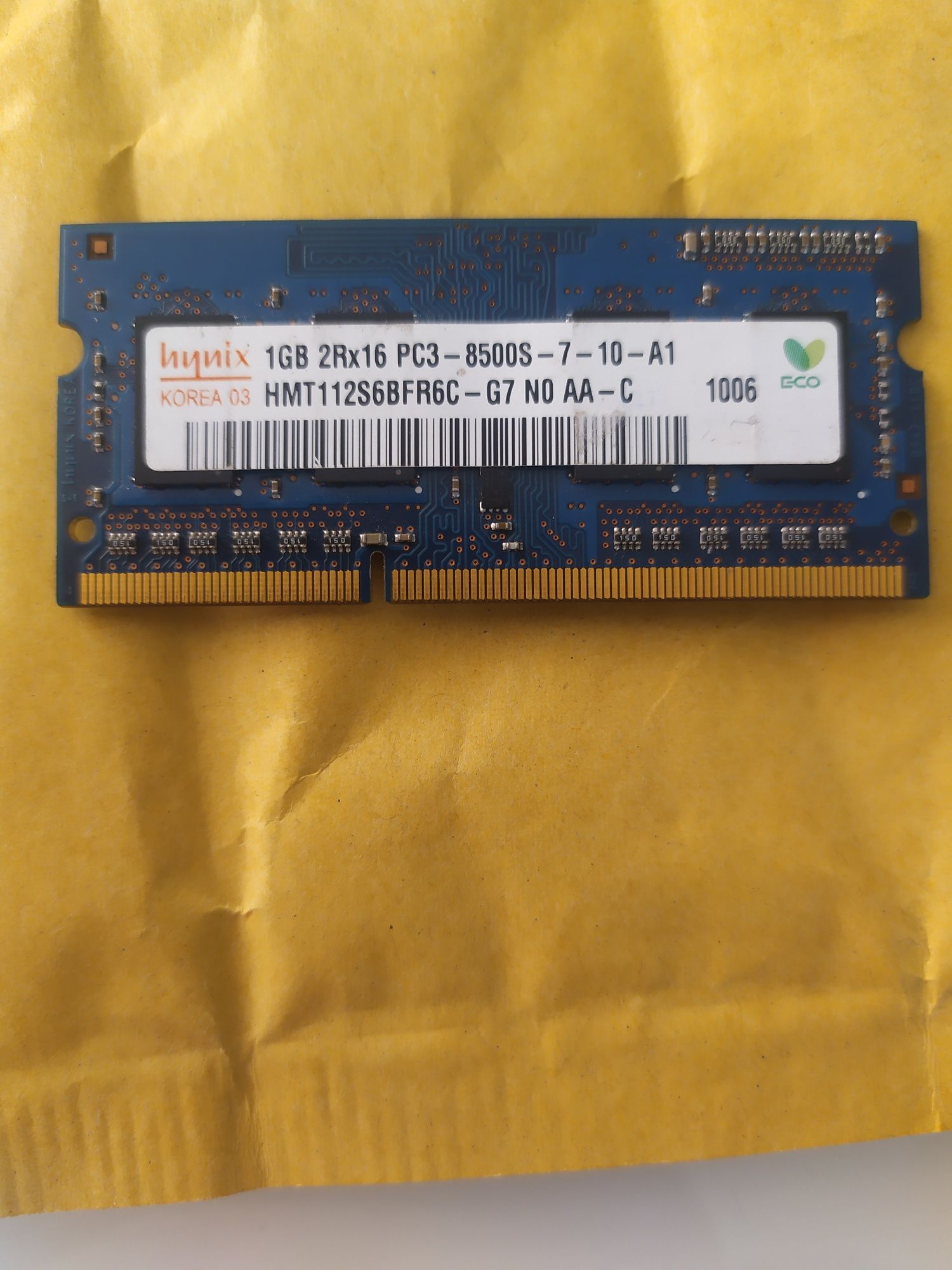 Оперативна память Hynix 1GB 2Rx16 PC3-8500S-7-10-A1