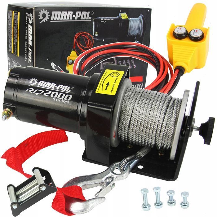 Wyciągarka Wciągarka Akumulatorowa Do Quada 12V 2000Lbs Rq2000