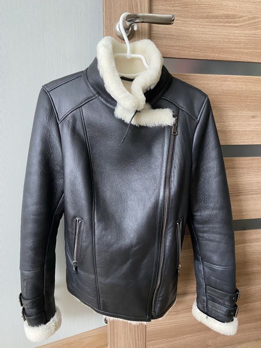 Куртка авиатор дубленка натуральная кожа Турция М