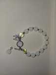 Pulseira de pedras frias branca. Nova.
