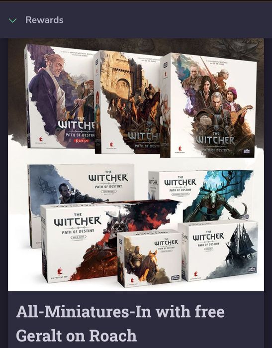 Wiedźmin: Ścieżka Przeznaczenia All - Miniatures - In + Geralt Płotka