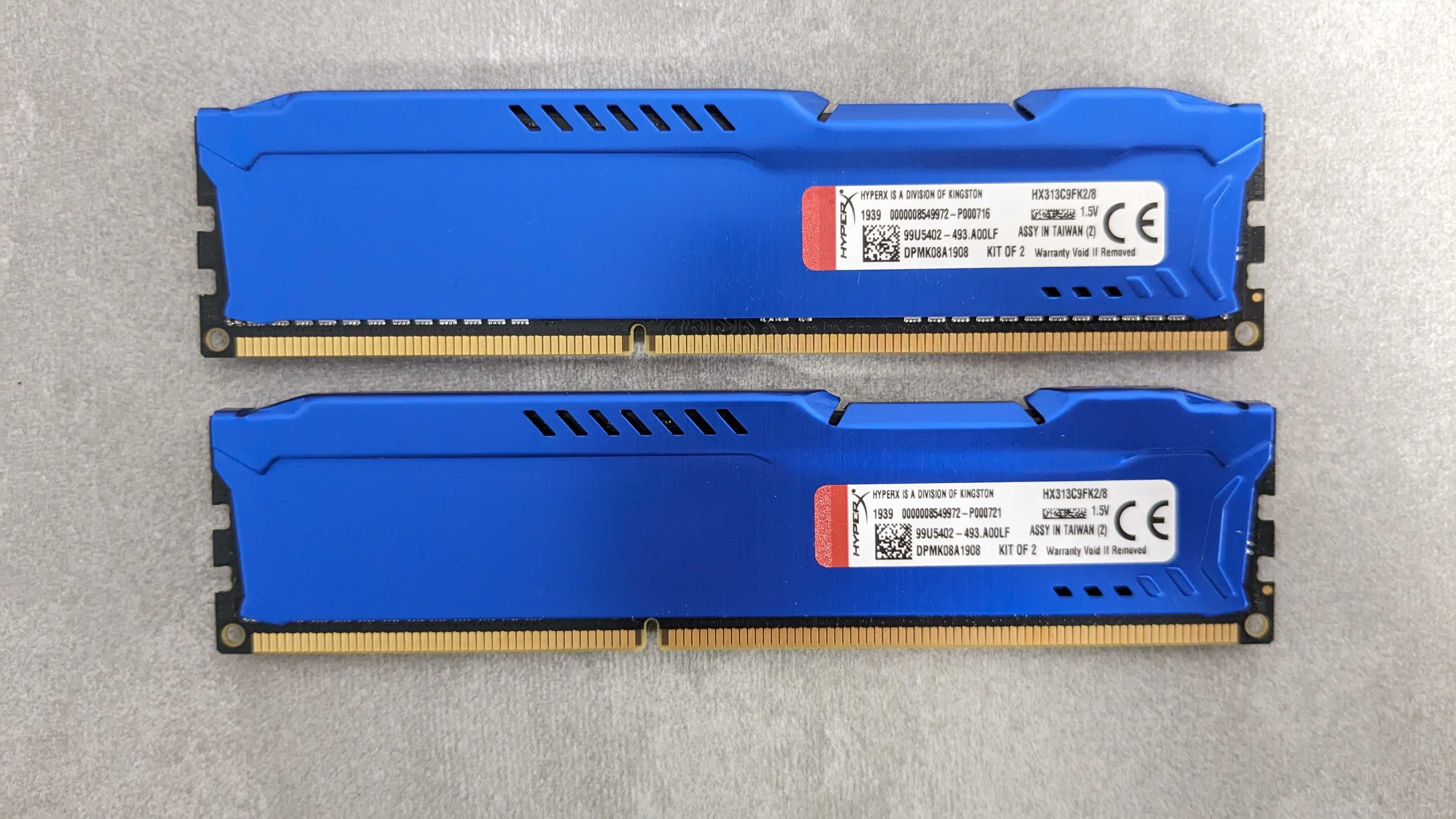 Оперативна пам'ять Kingston HyperX Fury та Genesis DDR3 16GB (4x4GB)
