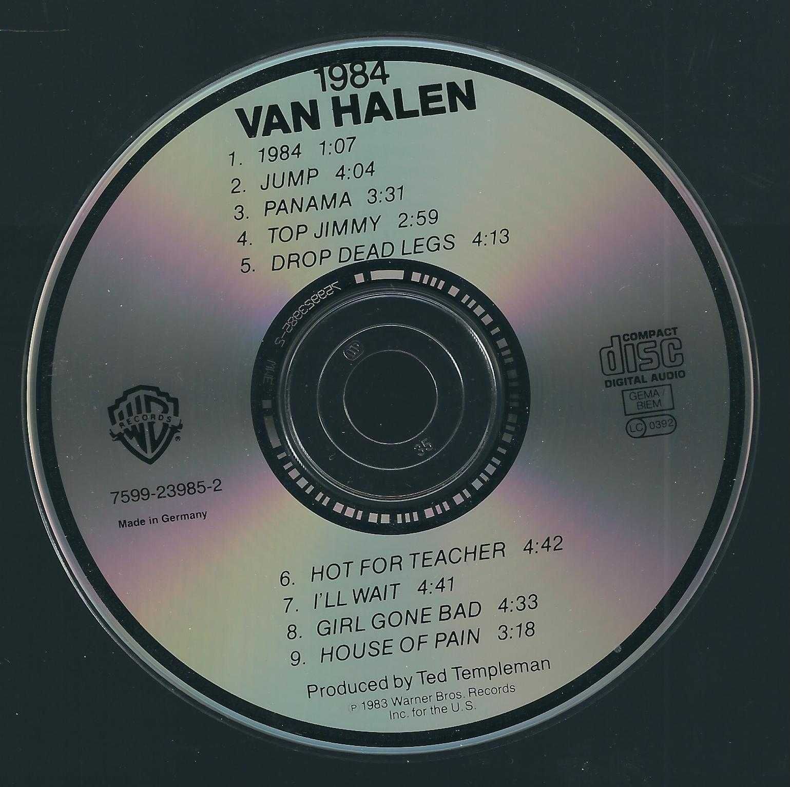 CD Van Halen - 1984 (1983) (Warner Bros. Records)