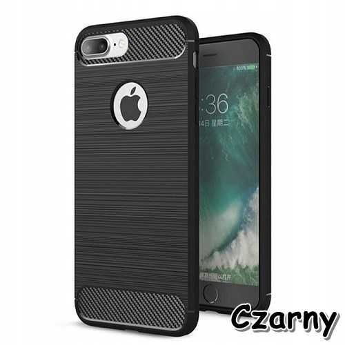 Etui Carbon do iPhone 7 Plus / iPhone 8 Plus + Szkło Hartowane