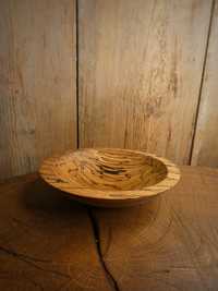 Miska miseczka drewniana buk handmade wooden bowl boho rękodzieło etno