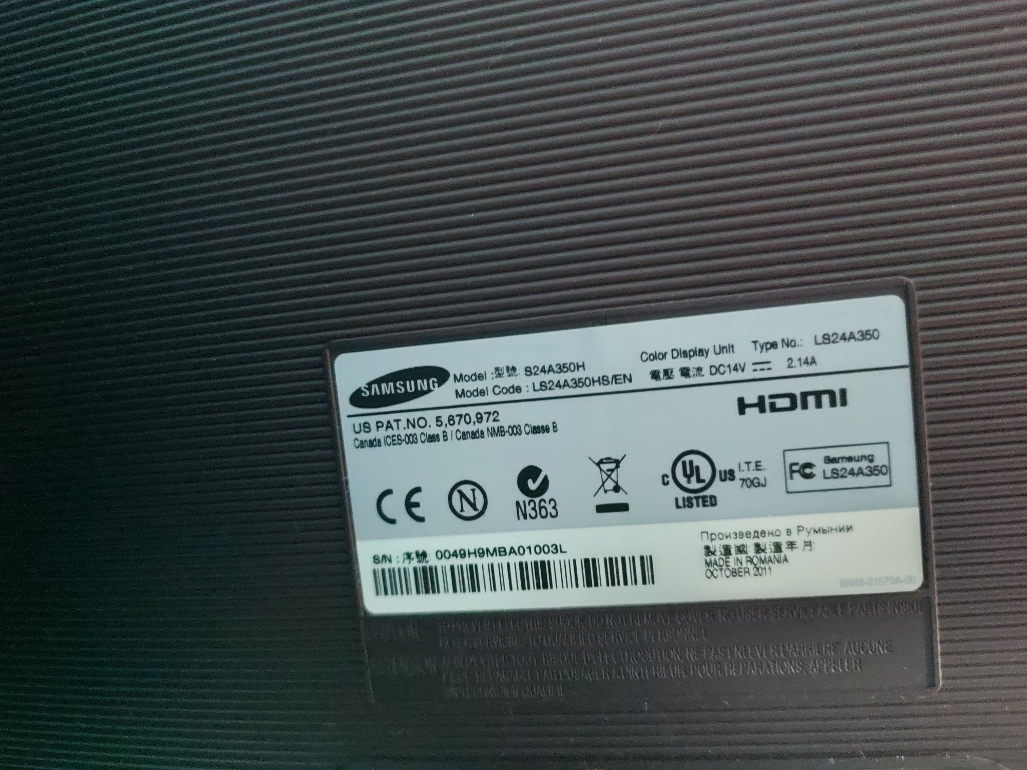 Monitor Samsung SyncMaster SA350 24"