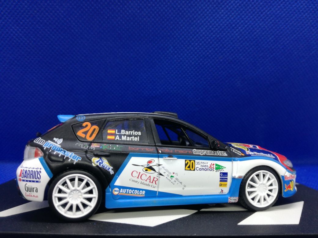 Miniatura 1/43 Subaru Impreza WRX Sti JLBarrios R I Canarias 2011